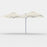 SHADOWSPEC UNITY™ SQUARE DUO 2.5m & 3.0m Multi-Canopy Rotating Cantilever Umbrellas