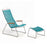 HOUE CLICK Lounge Chair with Footrest - Petrol 