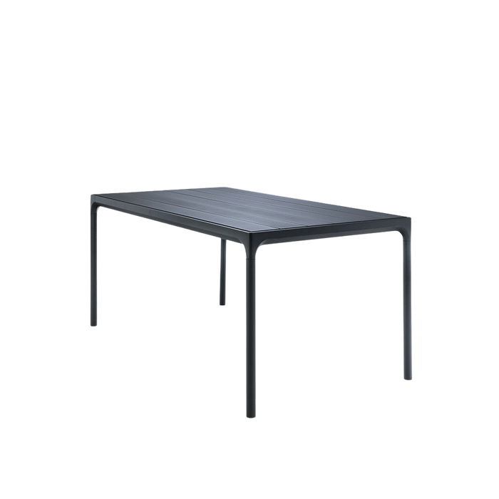 HOUE - FOUR Indoor/Outdoor Dining Table 160x90 Black Aluminium Top & Frame