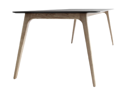 HOUE - GATE Indoor Dining Table 168cm - Solid Oiled Oak or Black Ash Legs