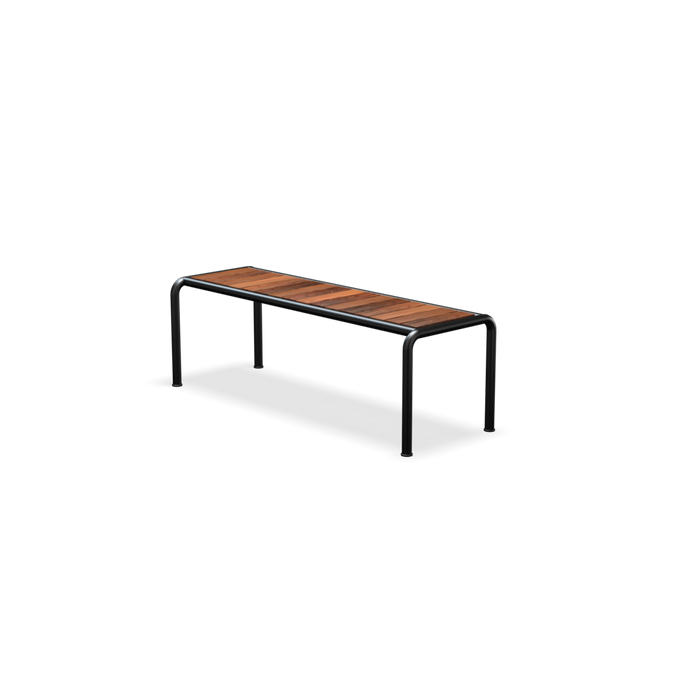 HOUE AVANTI Bench Seat Medium 129x48 cm - Black frame, Thermo Ash