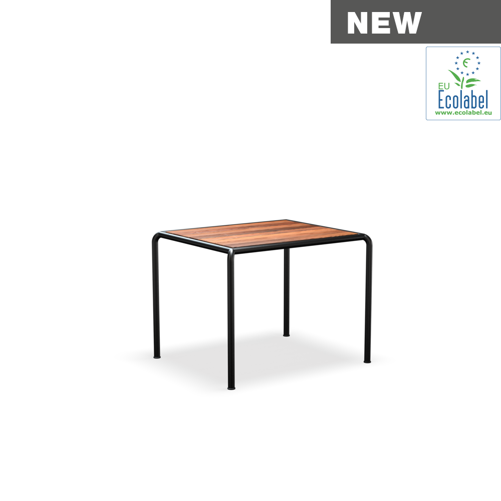 HOUE AVANTI Table 83x96 cm Black frame, Thermo-Ash Top