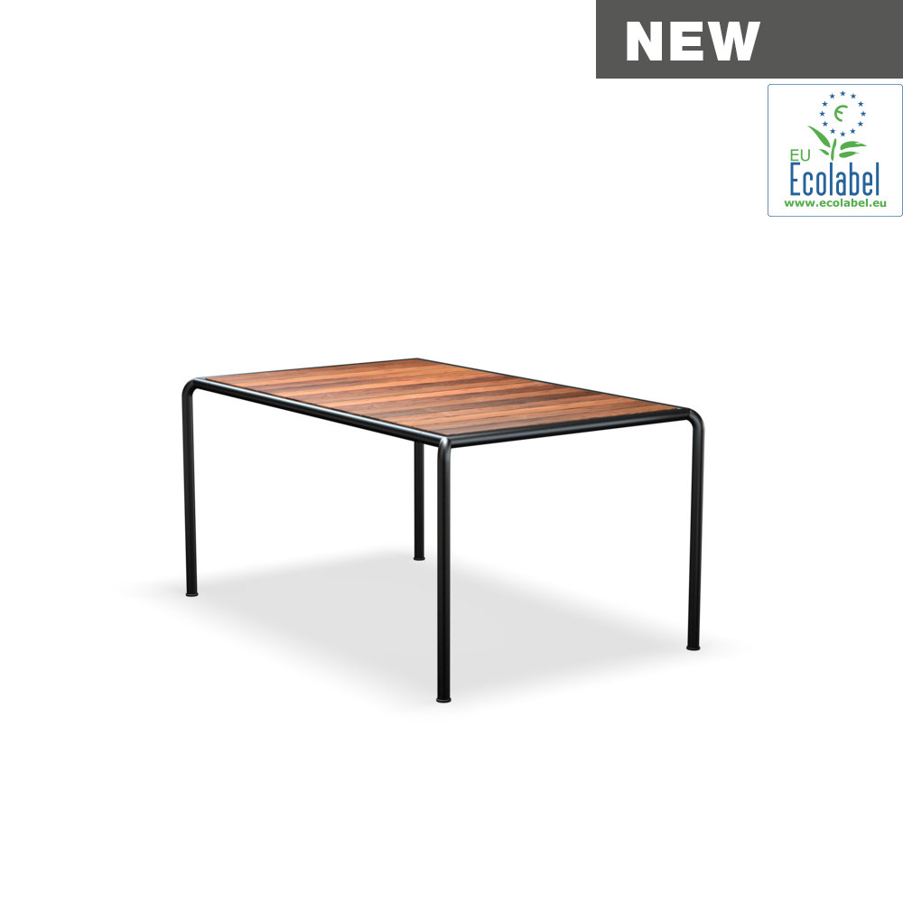 HOUE AVANTI Table 153x96 cm Black frame, Thermo-Ash Top