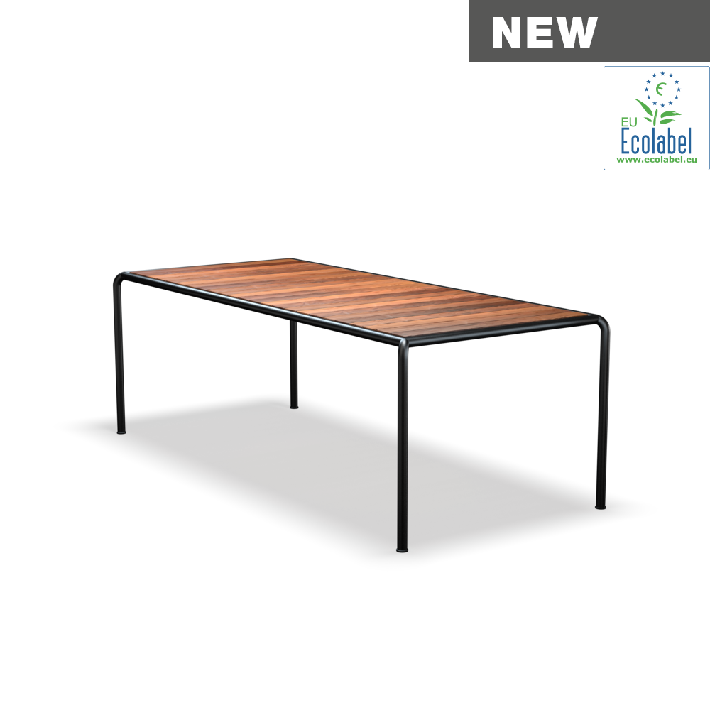 HOUE AVANTI Table 222x96 cm Black frame, Thermo-Ash Top