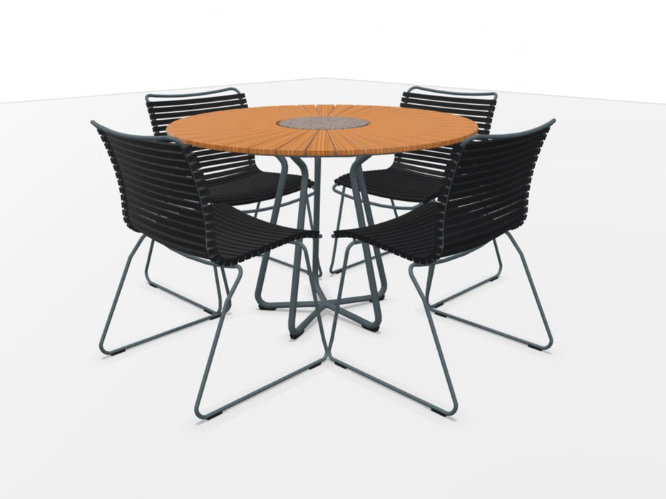 HOUE - CIRCLE 110 Table & CLICK Chair Setting