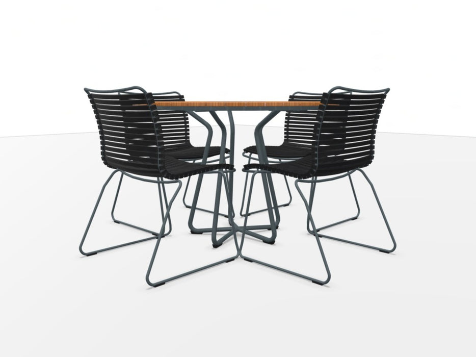 HOUE - CIRCLE 110 Table & CLICK Chair Setting