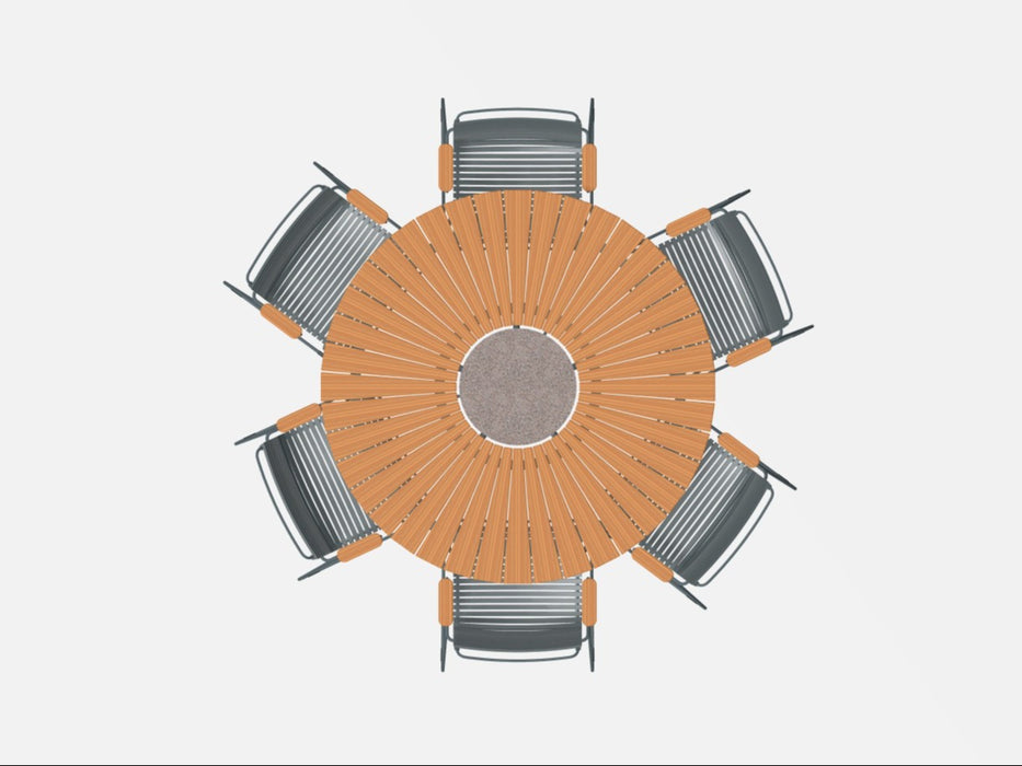 HOUE - CIRCLE 150 Table & CLICK Chair Setting