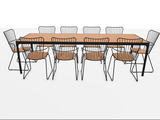 HOUE - FOUR 270x90 Table & 10 x PAON Chairs Setting