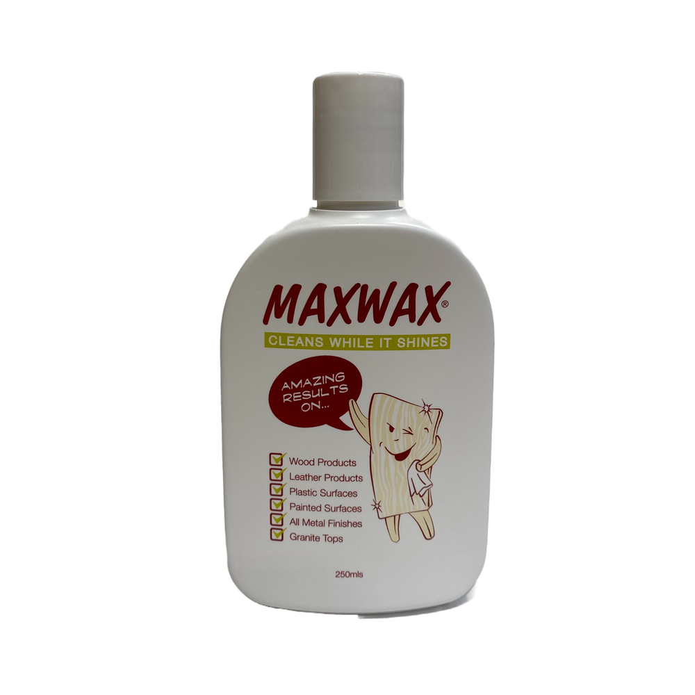 Max Wax 250ml bottle. Waterproofing furniture wax
