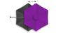 Shadowspec Retreat™ 2.7m Hexagon Wall Mounted Umbrella.