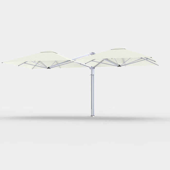 SHADOWSPEC UNITY™ SQUARE DUO 2.5m & 3.0m Multi-Canopy Rotating Cantilever Umbrellas