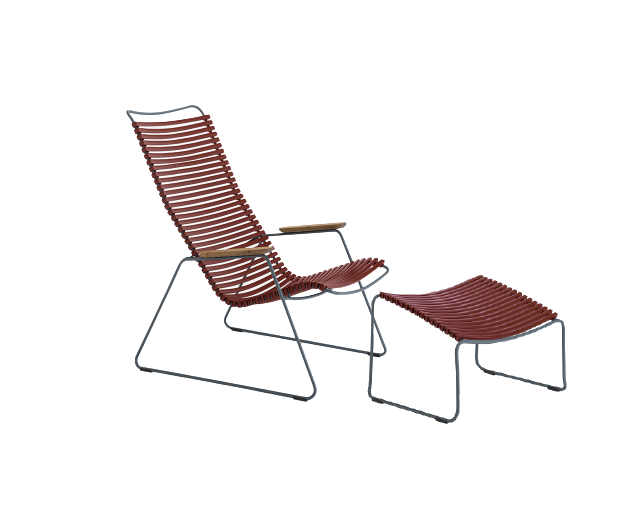 HOUE - CLICK Outdoor Lounge Chair with Footrest