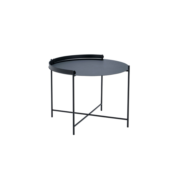 HOUE - EDGE Indoor/Outdoor Tray Table Ø62 cm - Black