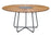 HOUE CIRCLE 150 Dining Table with Bamboo lamellas and Granite centrepiece