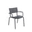 HOUE CLIPS Dining Chair - Black Frame & Aluminium with Clay Lamellas