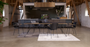 HOUE - SKETCH Indoor Dining Table 168x95 cm. Black Frame -Black linoleum top with oiled oak edge.